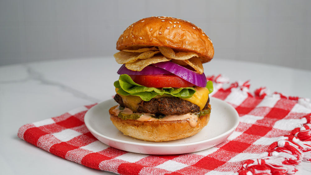ハンバーグ49 American Wagyu & Kurobuta Pork 50/50 Crunch Burger | Team SRF