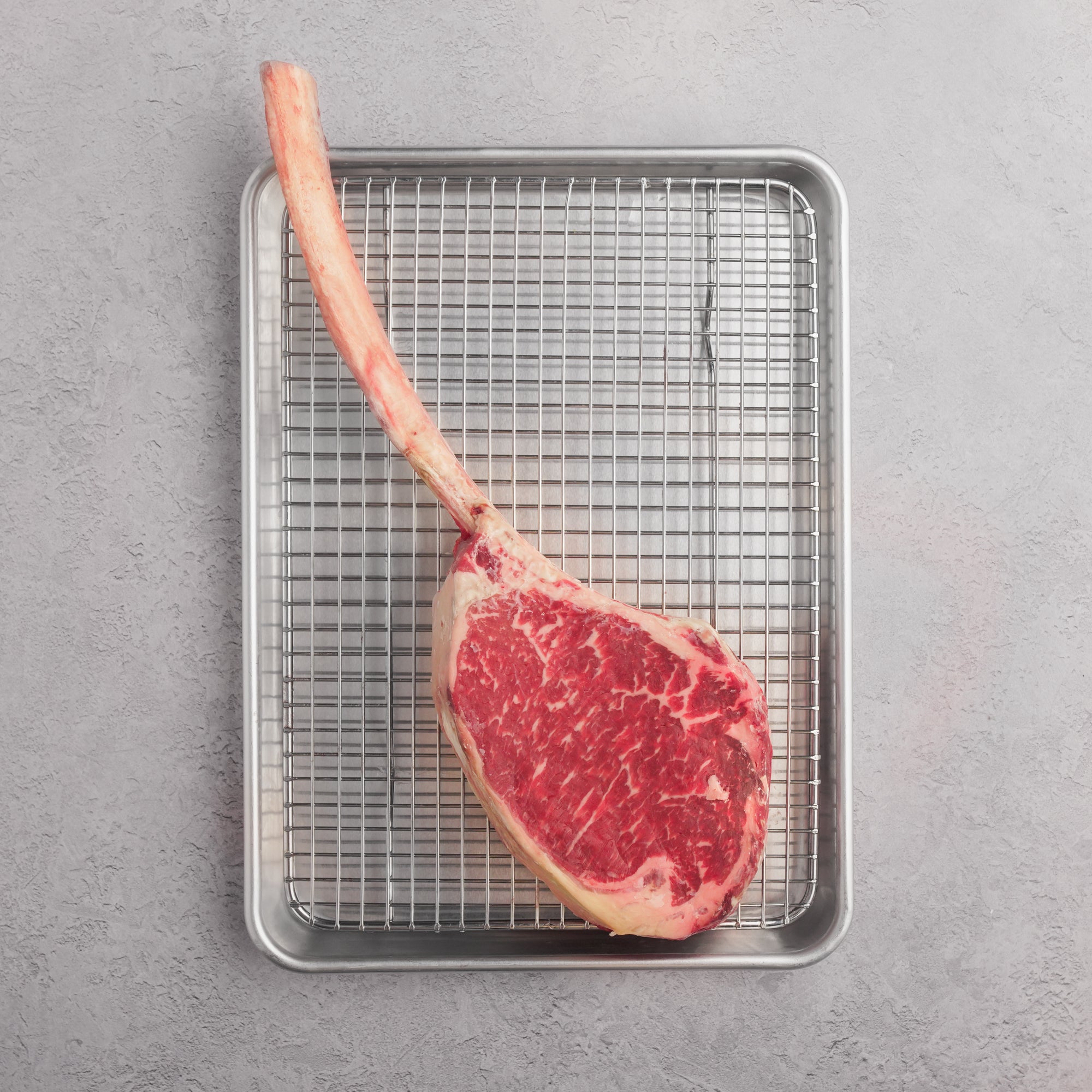 Tomahawk Inch Steak Medium Rare Rib Eye Tomahawk Steak Cooking