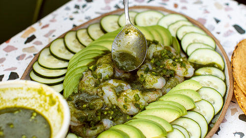 Aguachile de Camaron (Shrimp)