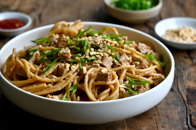 30-minute Peanut Noodles with Kurobuta Pork 