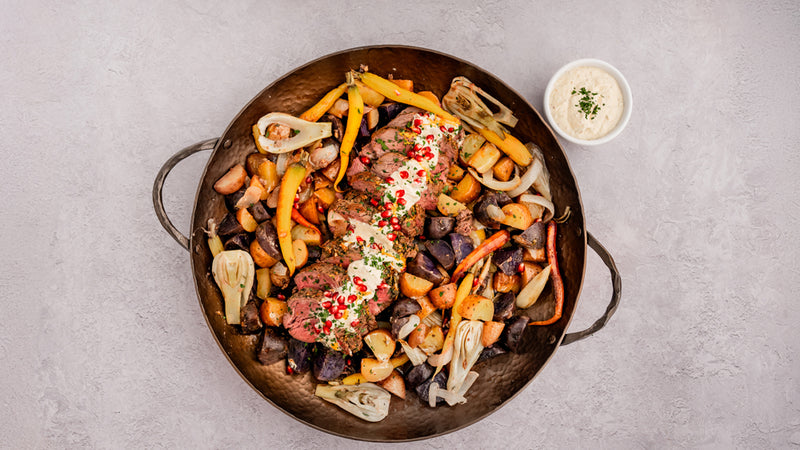 Butter-Crusted Tenderloin Roast with Citrus Cream Sauce