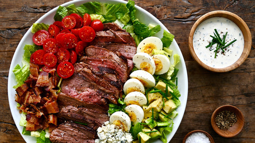 Tri Tip Cobb Salad with Buttermilk Ranch Dressing