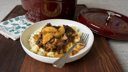 Apple Cider Wagyu Pot Roast with Gruyere Mashed Potatoes
