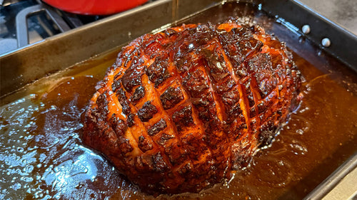 Smoked Bone-in Ham with Honey Chipotle Glaze