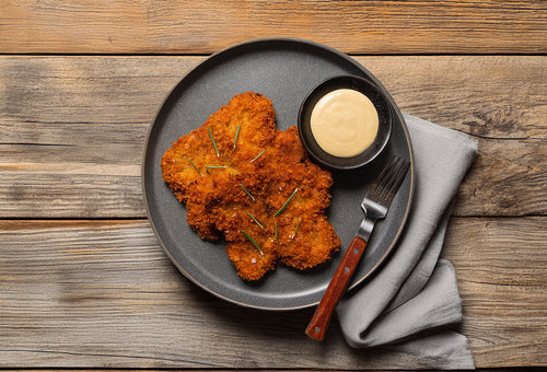 Panko Crusted Pork Cutlets with Honey Mustard