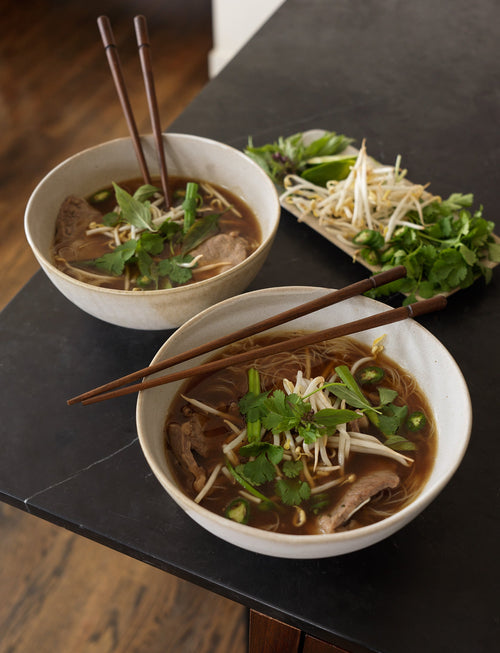 Quick Vietnamese-Inspired Pho with New York Strip Slices