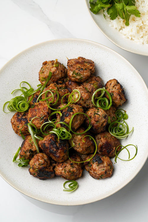 Ginger Scallion Pork Meatballs