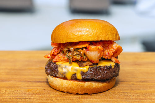 Bacon & Kimchi Burgers