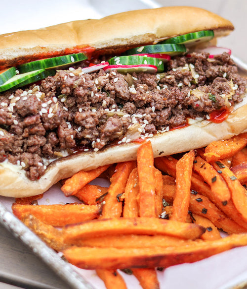 Korean Inspired Wagyu Chopped Cheese