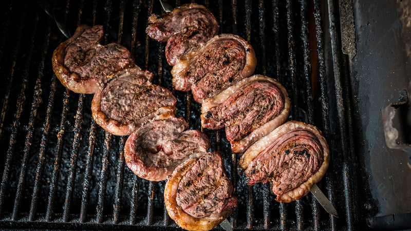 Grilled Picanha on the grill 