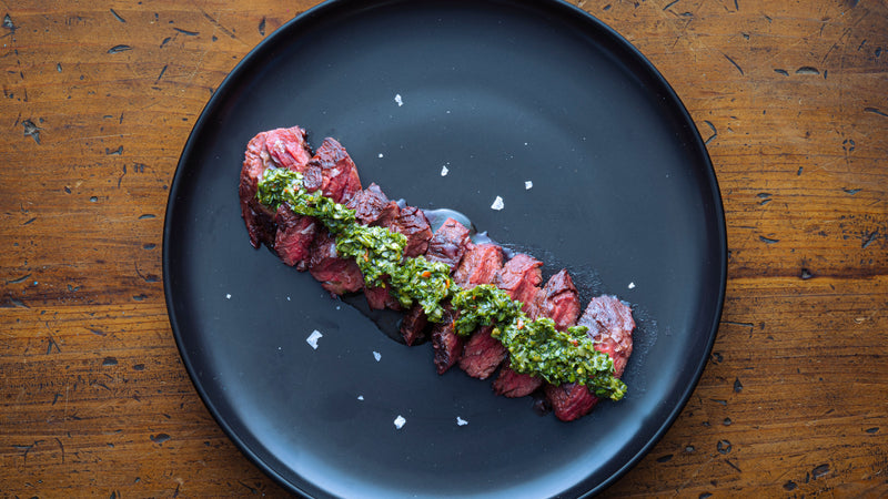 Grilled Hanger Steak with Chimichurri