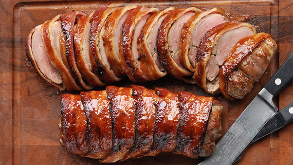 Bacon-Wrapped Rosemary Pork Tenderloin