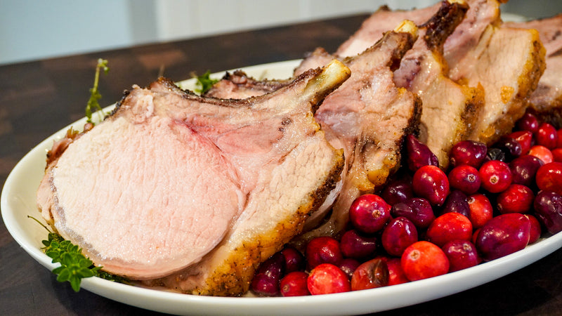 Rack of Pork with Cranberry Gastrique