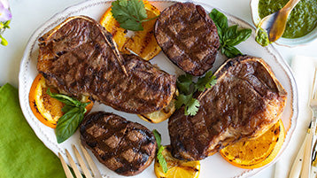 Grilled NY Strip Steak and Filet Mignon 