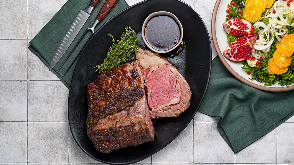 Oven Roasted Prime Rib with Red Wine Sauce – Snake River Farms
