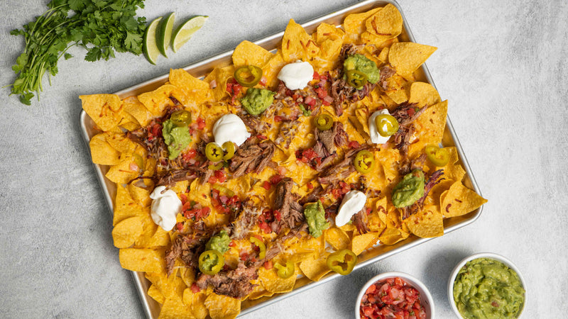 Sheet Pan Smoked Pulled Pork Nachos