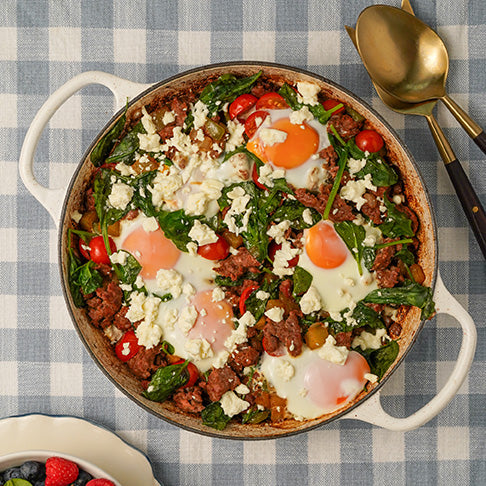 One-Pan Loaded Breakfast Sausage Skillet