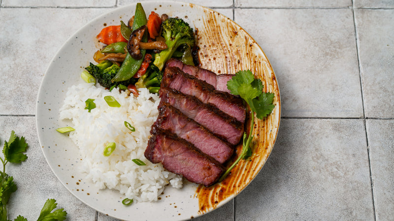 Weeknight Char Siu Smoked Pork Steaks