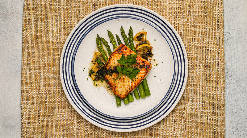 Pan Seared Halibut with Lemon-Caper Butter