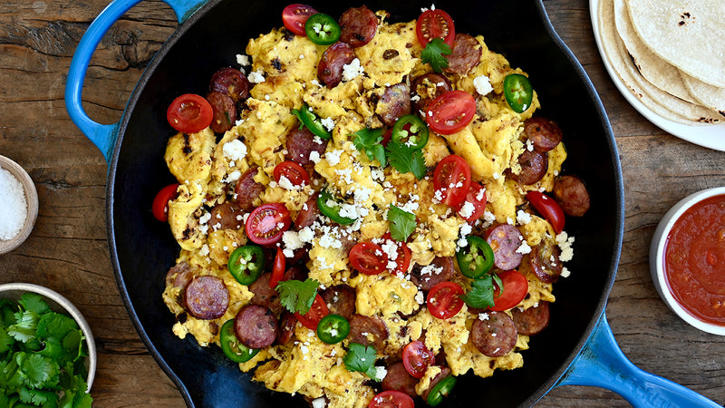 Sausage, Egg and Cheese Breakfast Scramble