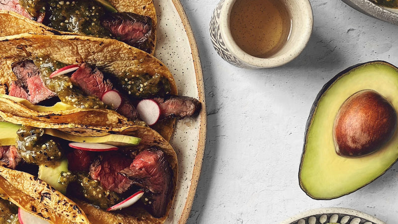 Tequila Lime Flank Steak Tacos