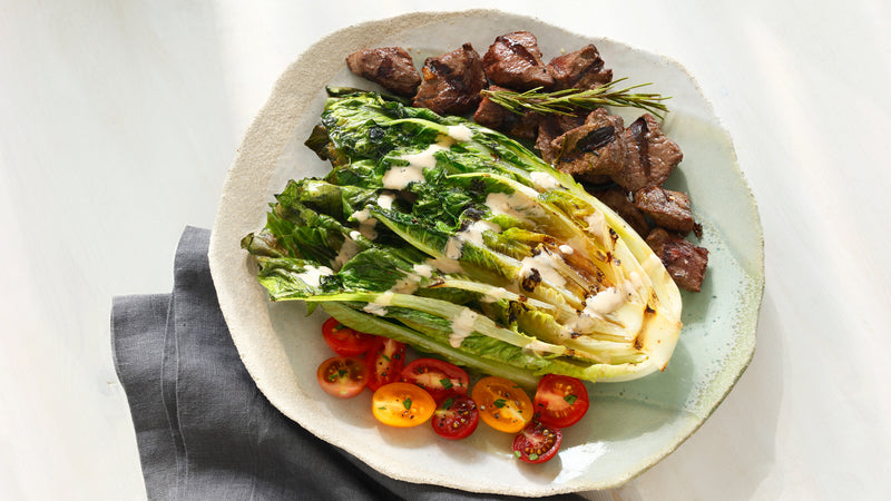 Grilled Romaine Beef Salad