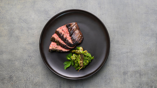 American Wagyu Zabuton with Shishito Salsa