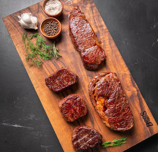 SRF Steaks on Cutting Board