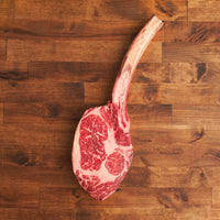 raw SRF Black® dry-aged Tomahawk steak 