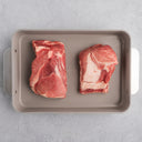 Kurobuta bone-In short ribs in a pan 