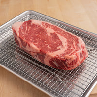 USDA Choice Ribeye 1.5" on rack 