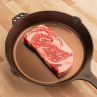 USDA Choice ribeye steak 1" in cast iron |Choice|1"|1.5"