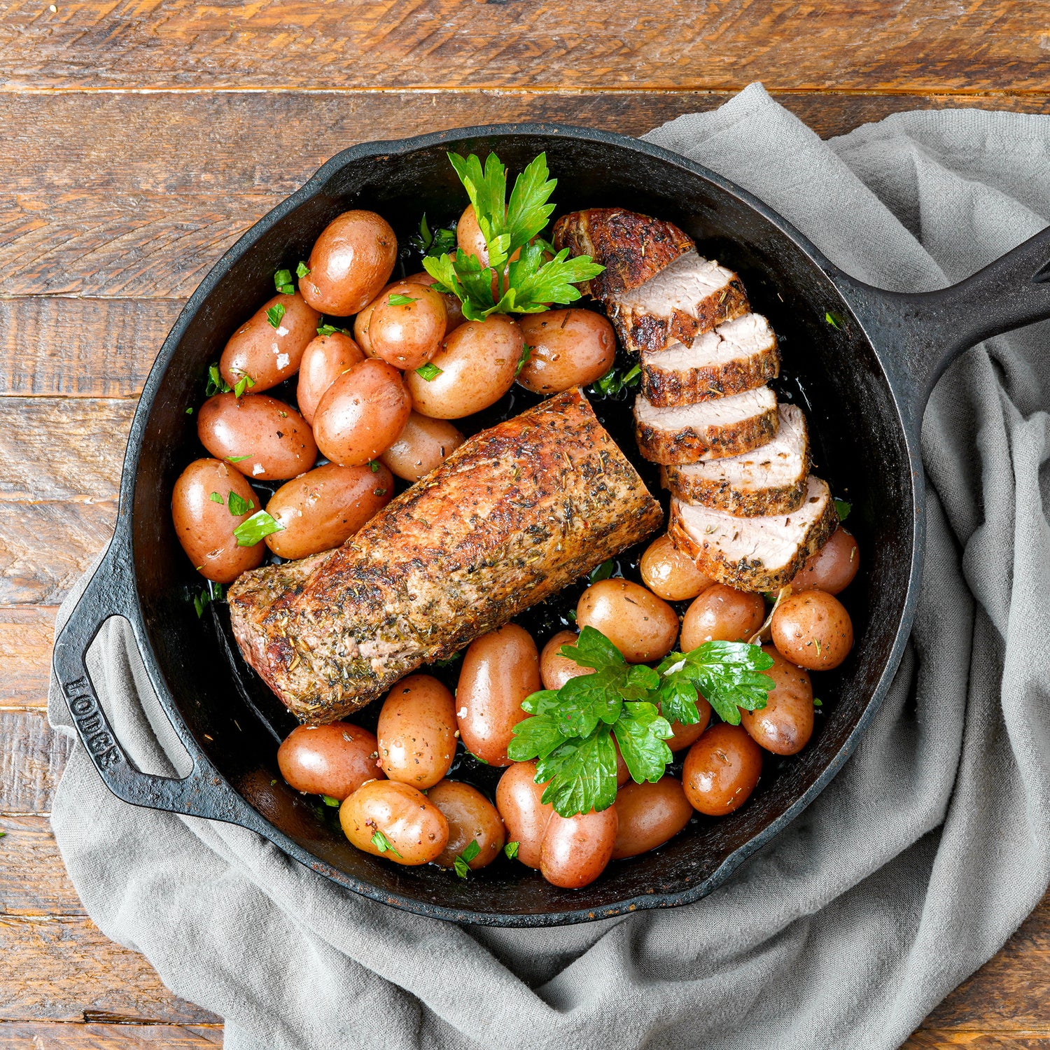 pork tenderloin in cast iron 