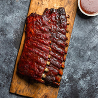 Smoked Kurobuta Spare Ribs with BBQ sauce 