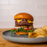 Cooked Dry-Aged Burger Patties