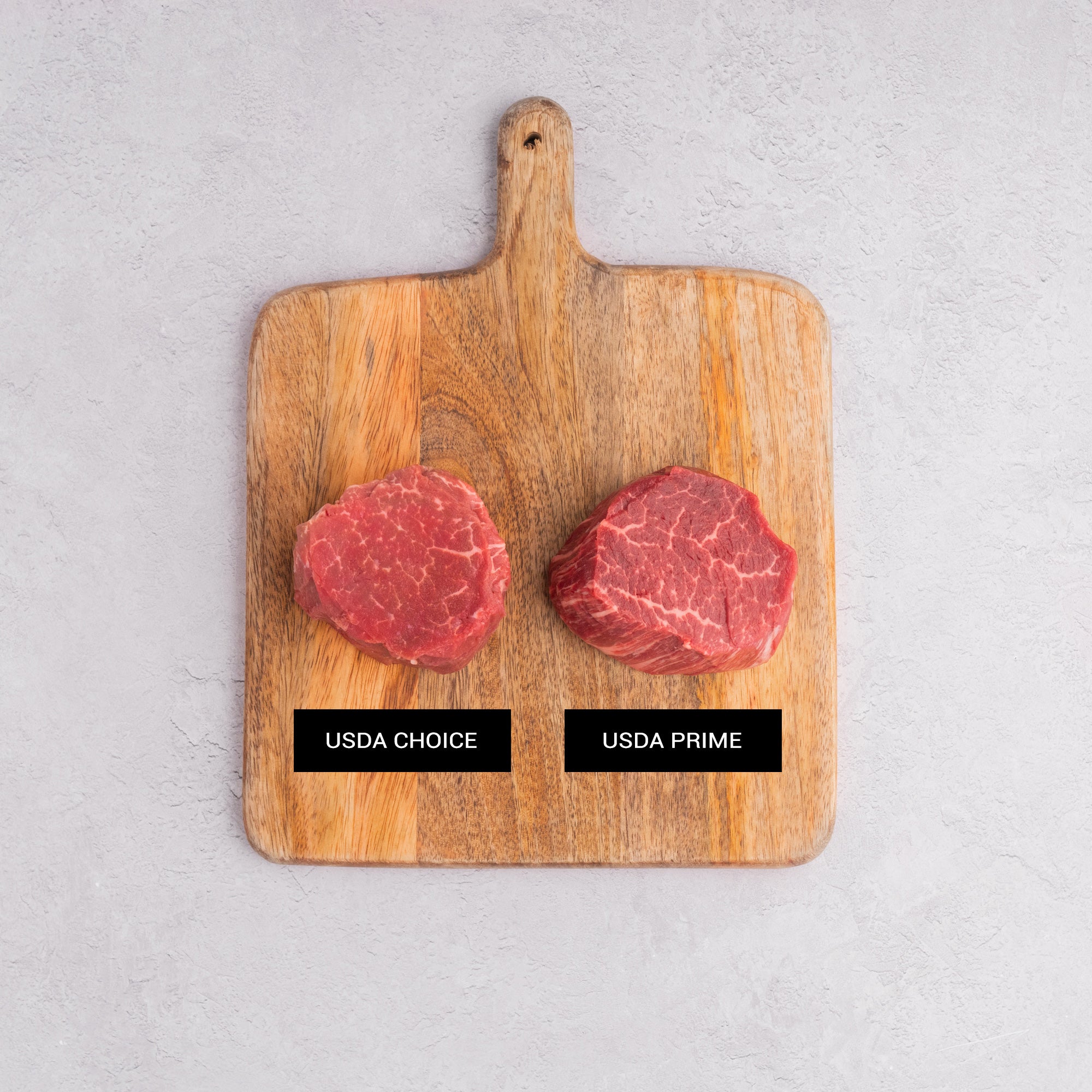 USDA Prime filet mignon cuts comparison