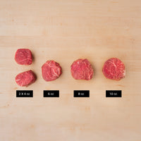 Filet Mignon size comparison 