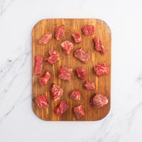 USDA Choice Steak Cuts on cutting board 