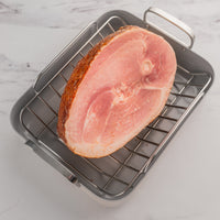 Bone-In Half Ham in Roasting Pan 