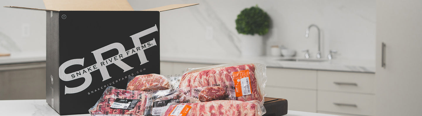 Packaged meats from SRF in a kitchen setting