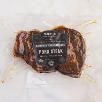 Smoked pork steak package 