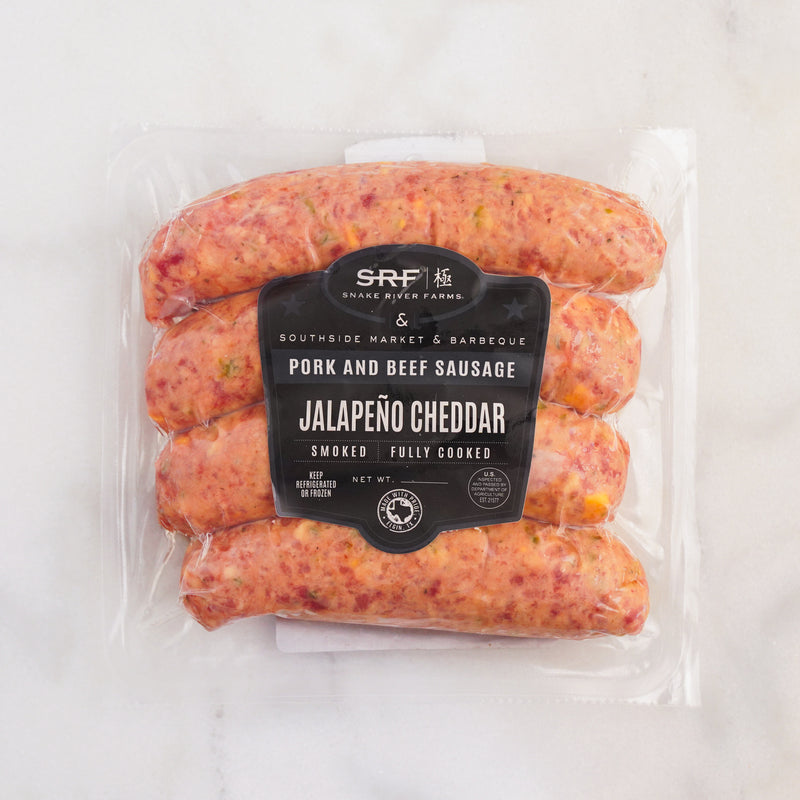 SRF Jalapeño Sausages in package 
