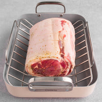 Porchetta Roast raw in roast pan