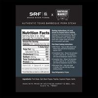 back of package nutrition facts 