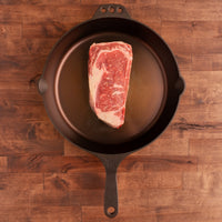 USDA Prime ribeye 1.5" in cast iron 