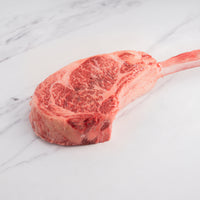 raw SRF Gold® tomahawk steak 