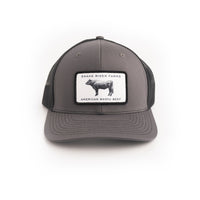 Gray SRF hat with bull 