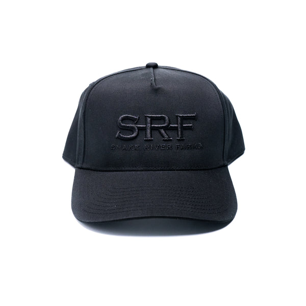Shop the All-Black SRF Signature Cap – Premium, Durable, Stylish