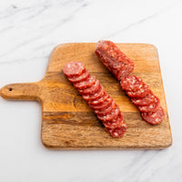 Sliced Sonoma Bianco on cutting board 