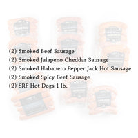 graphic with contents listed for Sausage & Hot Dog bundle 